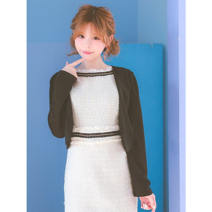 ドレス＆ジャケット DRESKIP（ドレスキップ） ジャケット ノーカラージャケット 「洗える/S