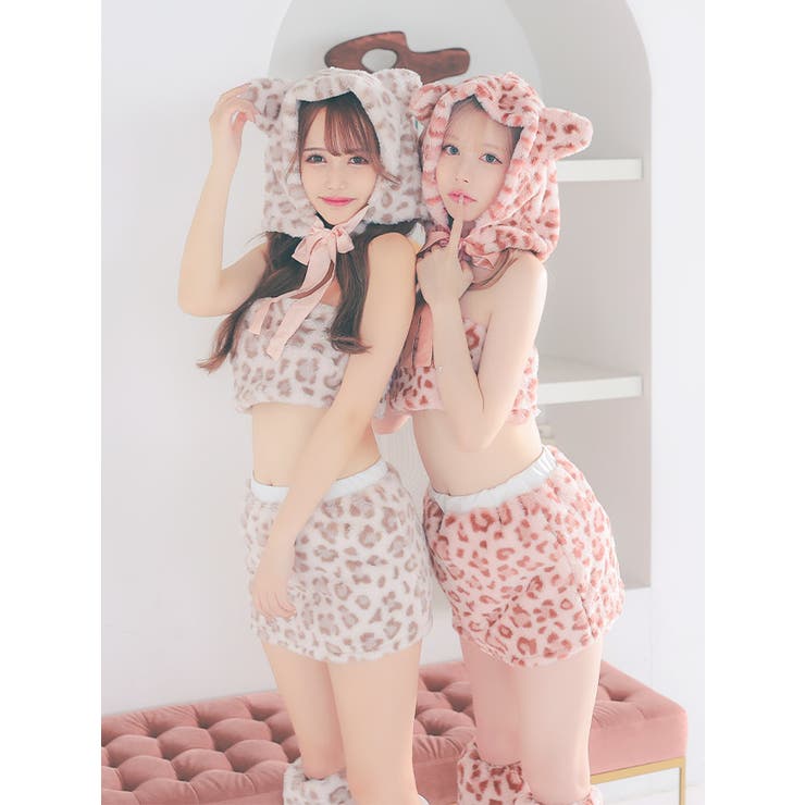 ふわもこレオパードキャットガールコスチューム ハロウィンコスプレ ガーリーコスプ… | Tika | 詳細画像4 