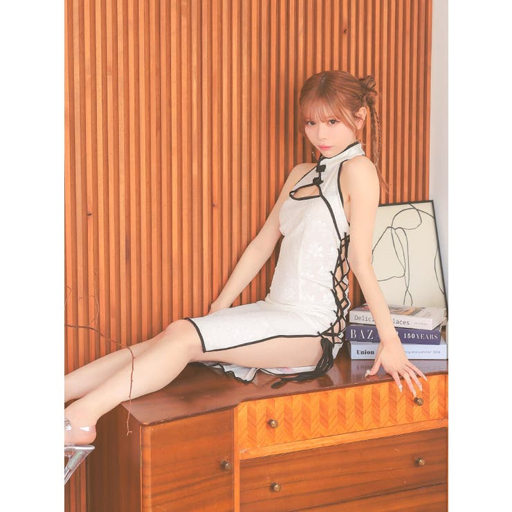 サイドレースアップカットアウトチャイナドレスコスチューム ハロウィンコスプレ セ… | Tika | 詳細画像7 