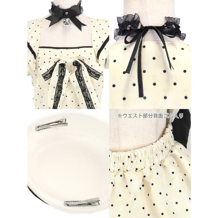ねこ耳×マリン帽2WAYコスプレ ドットワンピ×チョーカー付き ハロウィンコスプ… | Tika | 詳細画像13 