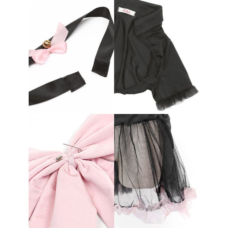 コルセット風メルヘンキャットガールコスチューム ハロウィンコスプレ