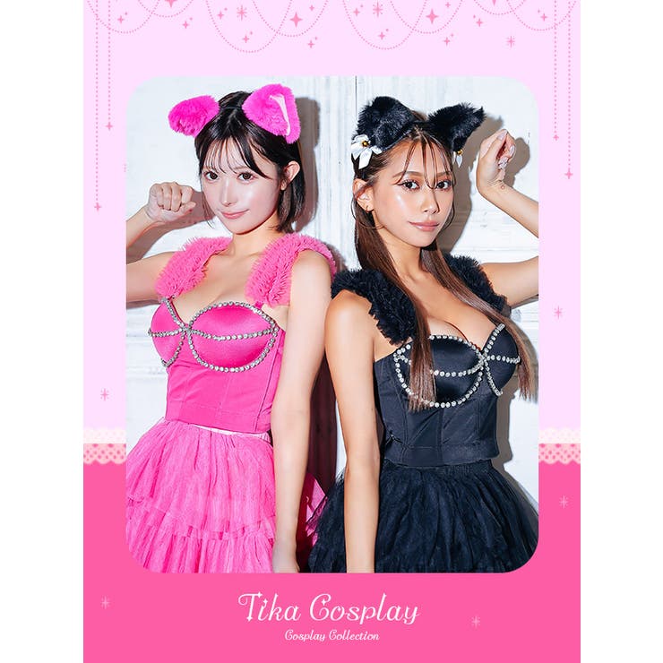ボリュームフリルフィッシュテールキャットガールコスチューム ハロウィンコスプレ | Tika | 詳細画像2 