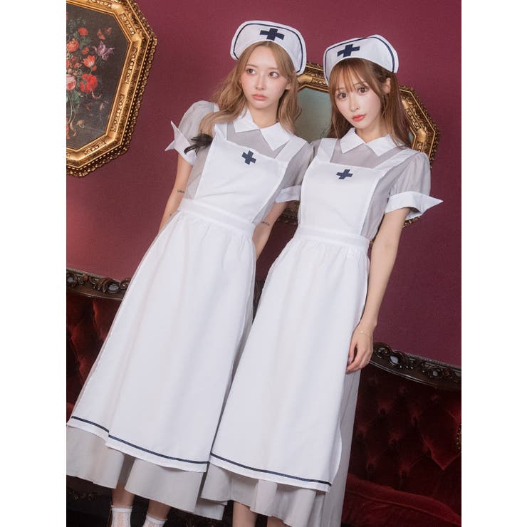 クラシックレトロロングナースコスチューム ハロウィンコスプレ ガーリーコスプレ[品番：XK000012294]｜Tika（ティカ）｜レディース ...