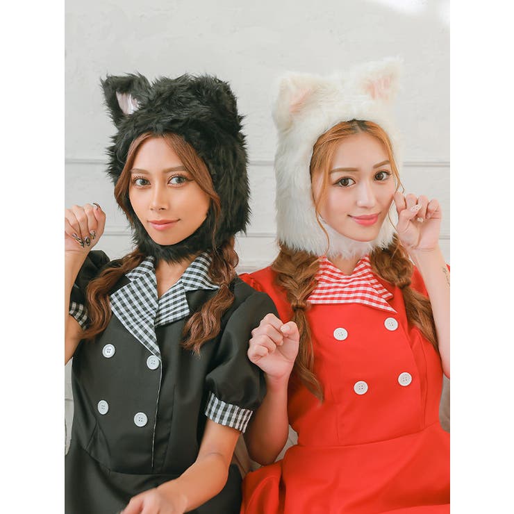 ふわもこ猫ちゃん帽 ハロウィンコスプレ コスプレ小物[品番：XK000012422]｜Tika（ティカ）のレディース ファッション通販｜SHOPLIST（ショップリスト）