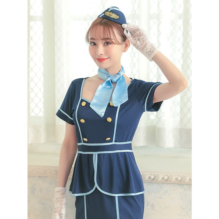 キャビンアテンダント コスプレ衣装 CA JAL風 おとなしかっ