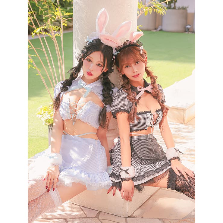 メルヘンウェイトレスマイクロミニ丈バニーガールコスチューム ハロウィンコスプレ … | Tika | 詳細画像4 