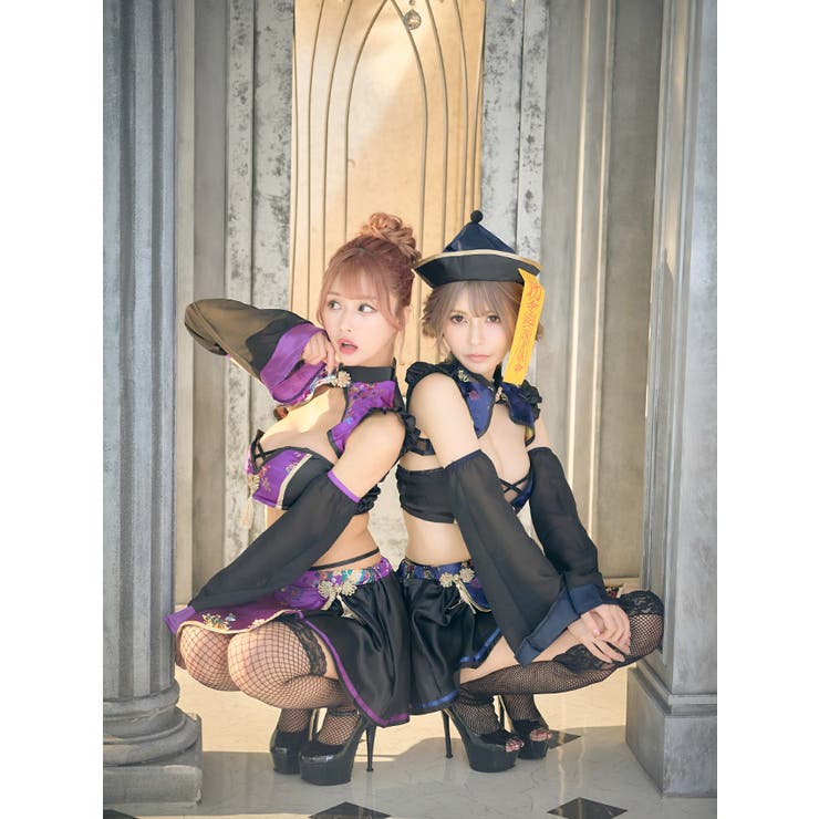 Tika ブラトップ×フレアスカートセットアップキョンシーチャイナドレス