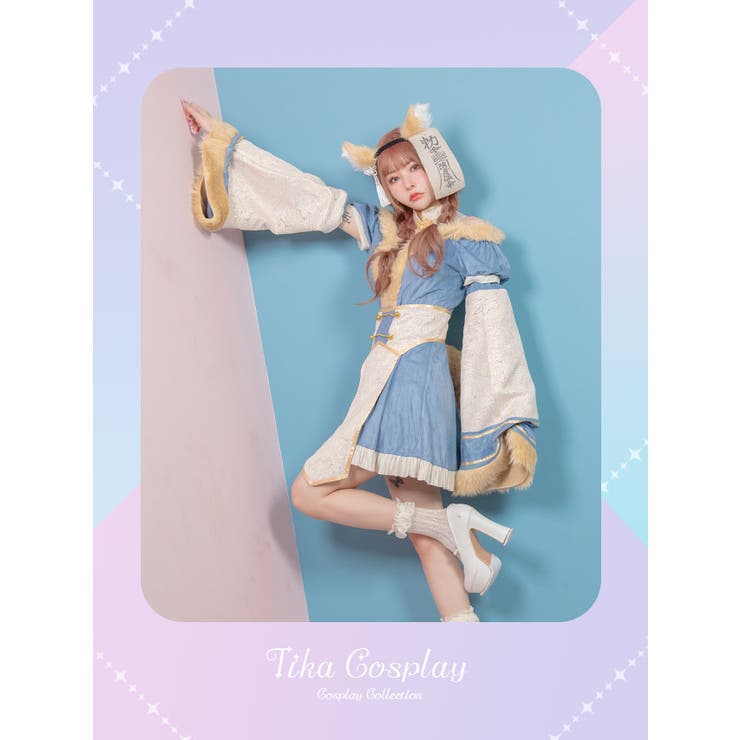キョンシー×フォックスチャイナテイストコスチューム ハロウィンコスプレ ガーリー… | Tika | 詳細画像2 