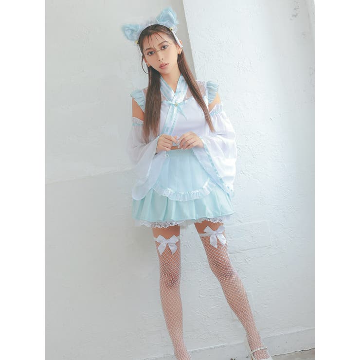 白と水色のフリルドレス コスプレ衣装 Amazon.co.jp: [SSUPTEMBER2] メイド服 コスプレ衣装 ロリータ服