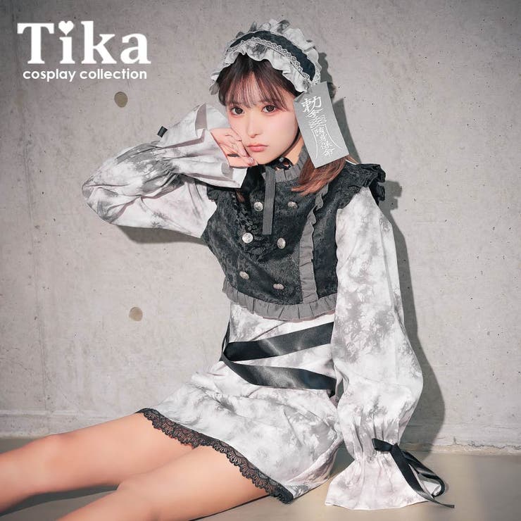 メルヘンヘッドドレスガーリーキョンシーコスチューム ハロウィンコスプレ | Tika | 詳細画像1 