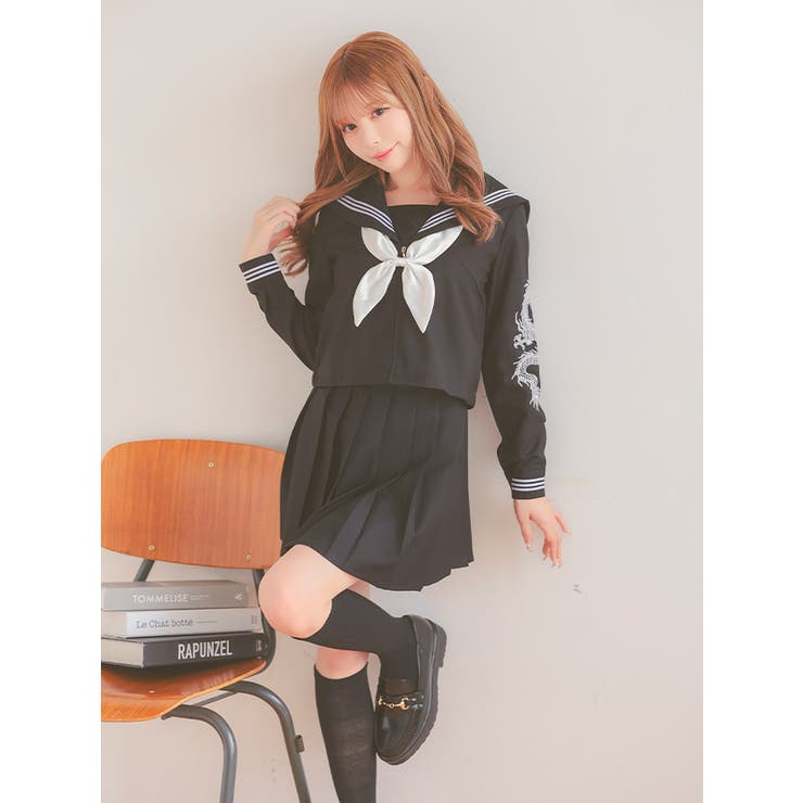 ミニスカスケバンセーラー服コスチューム ハロウィンコスプレ ガーリーコスプレ | Tika | 詳細画像6 