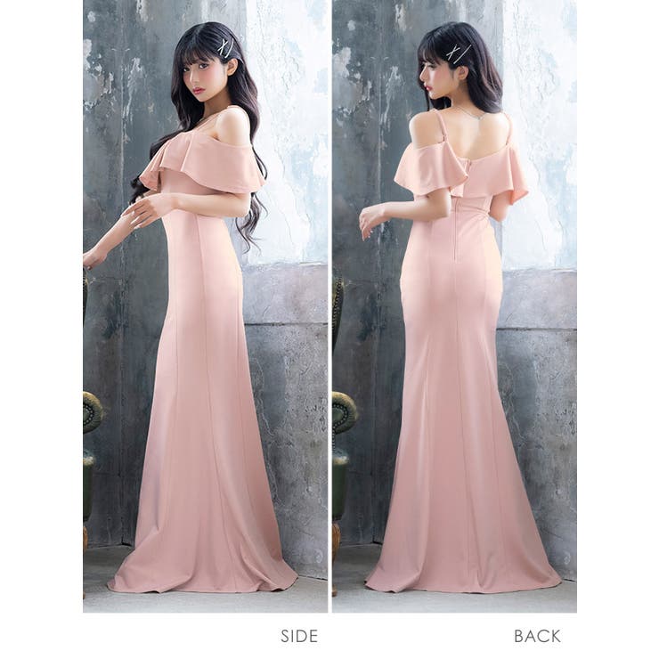 Tika オフショルフリルマーメイドロングドレス セクシードレス | Tika | 詳細画像6 