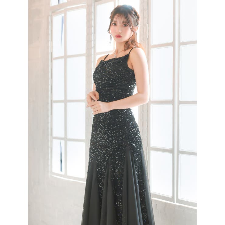 Tika スパンコールマーメイドタイトロングドレス セクシードレス | Tika | 詳細画像10 