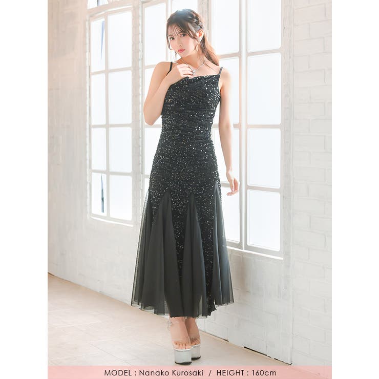 Tika スパンコールマーメイドタイトロングドレス セクシードレス | Tika | 詳細画像11 