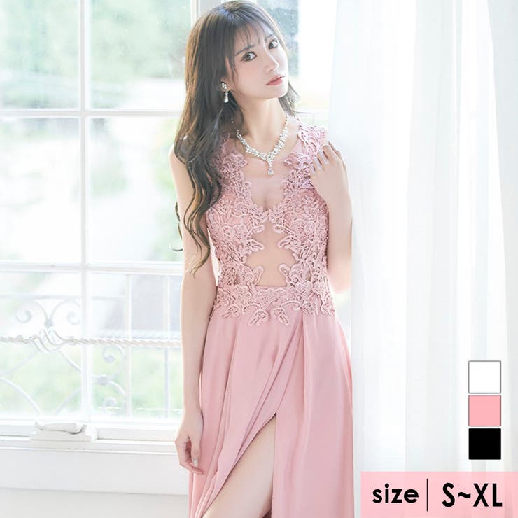SHEIN ナイトドレス キャバドレス ピンク S - スーツ・フォーマル・ドレス