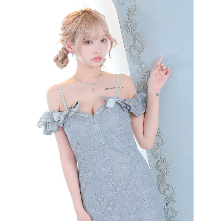 ハーフジップ×裾フリルタイトミニドレス ガーリードレス セクシー | Tika | 詳細画像7 