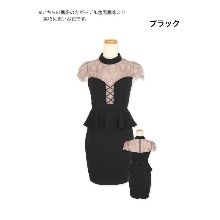 大特価 コルセット風デザインペプラムタイトミニドレス タイトドレス ワンピース