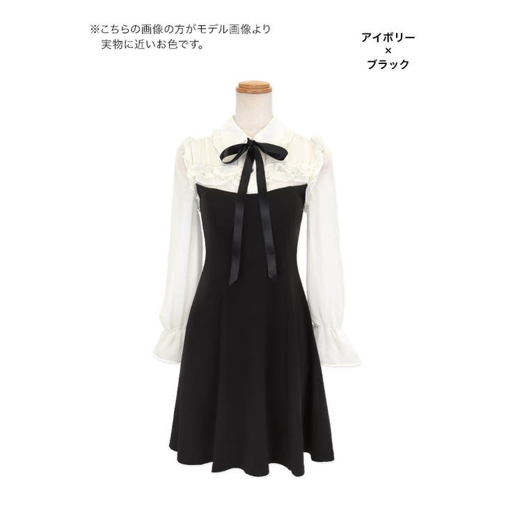 Vネック フレンチ風 デニムドレス フレアスカート 上品 ガーリー 899846_22873476_k3.gif?f=webp&q=80