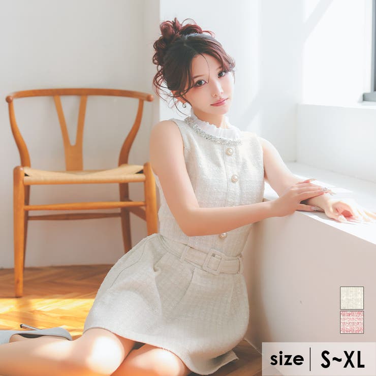 オフホワイト | Tika キャバドレス ミニ | Tika