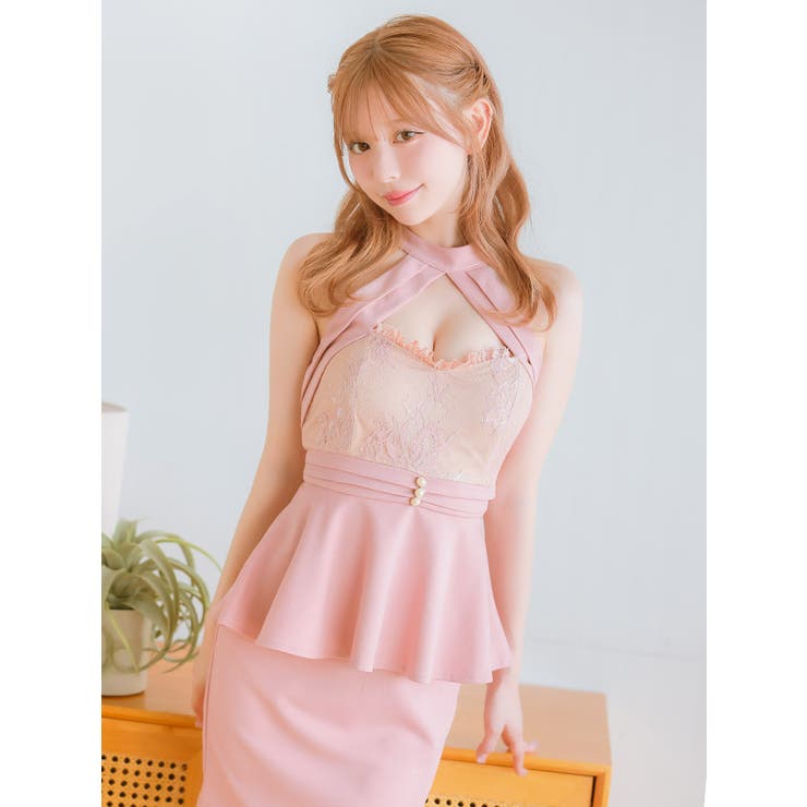 バストカット×アメリカンスリーブペプラムタイトミニドレス セクシードレス 袖なし | Tika | 詳細画像8 