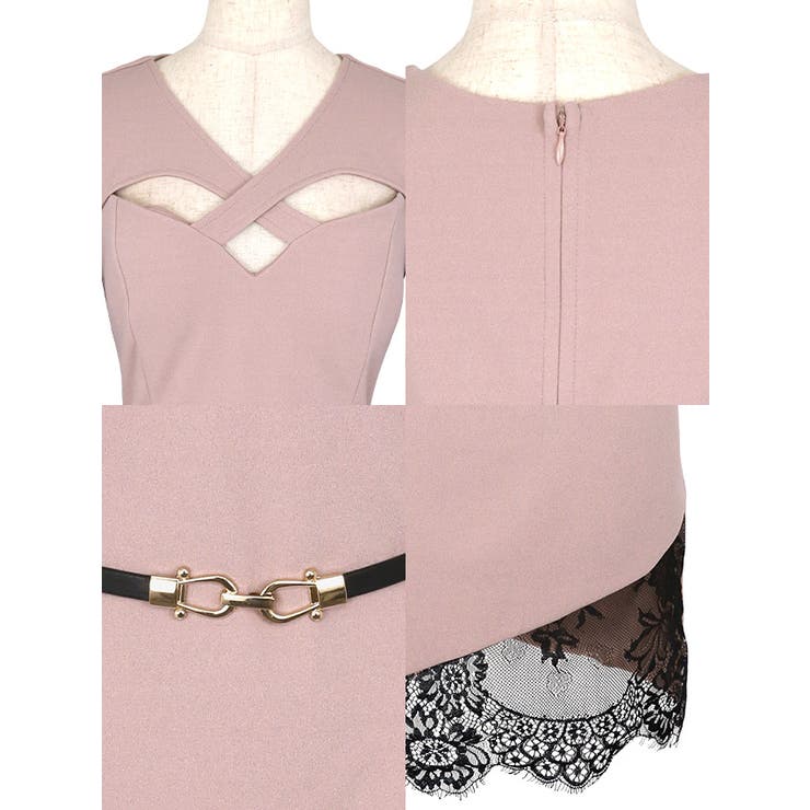 クロスバストカットアシンメトリーウエストマークミニドレス セクシードレス | Tika | 詳細画像8 