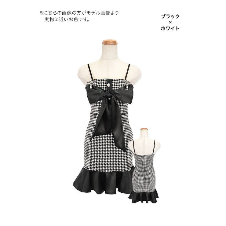 ドレス❤️ミニ丈 ビッグリボン インパクト大 パーティー用 分厚