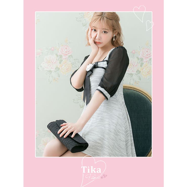 キャバドレス ミニドレス フレアドレス