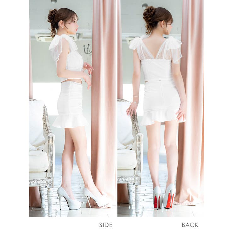 Tika ビジューラインストーン×ハーフジップセットアップミニドレス セクシード… | Tika | 詳細画像6 