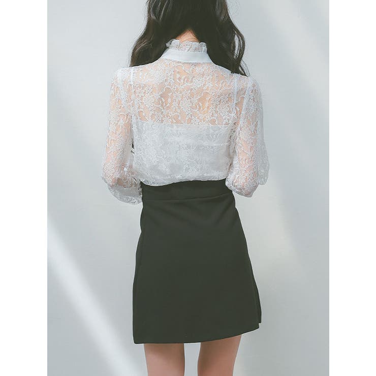 Pimil 韓国セットアップ レースブラウス | Tika | 詳細画像9 