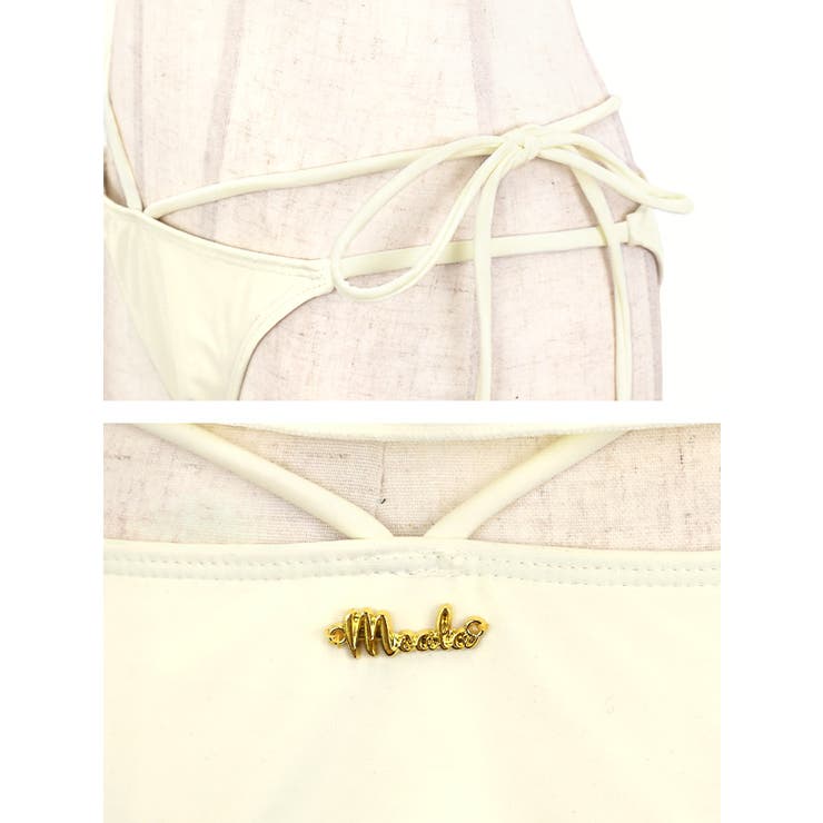 リボン×フリルバンドゥコードショーツビキニ セクシースイムウェア 体型カバー水着 | Tika | 詳細画像12 