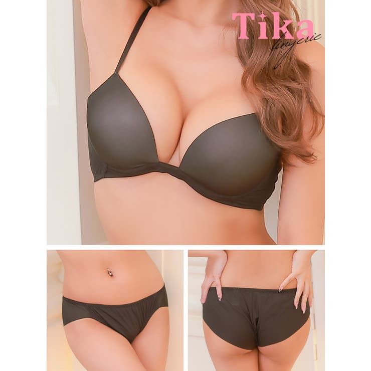 Tika シンプルシームレスブラ＆ショーツセット 勝負下着 | Tika | 詳細画像8 