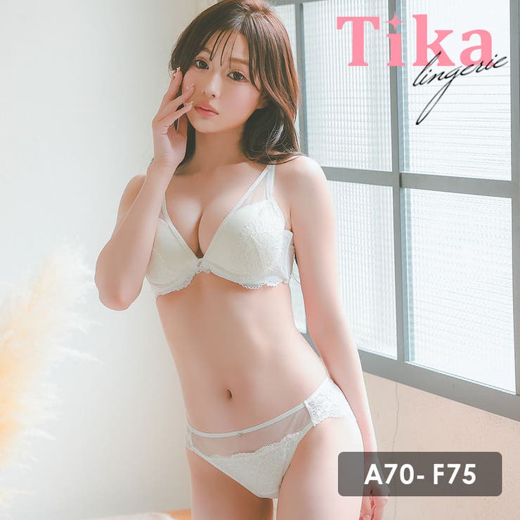 シアーレイヤードフルカップブラ＆ショーツセット セクシーランジェリー 勝負下着 | Tika | 詳細画像1 