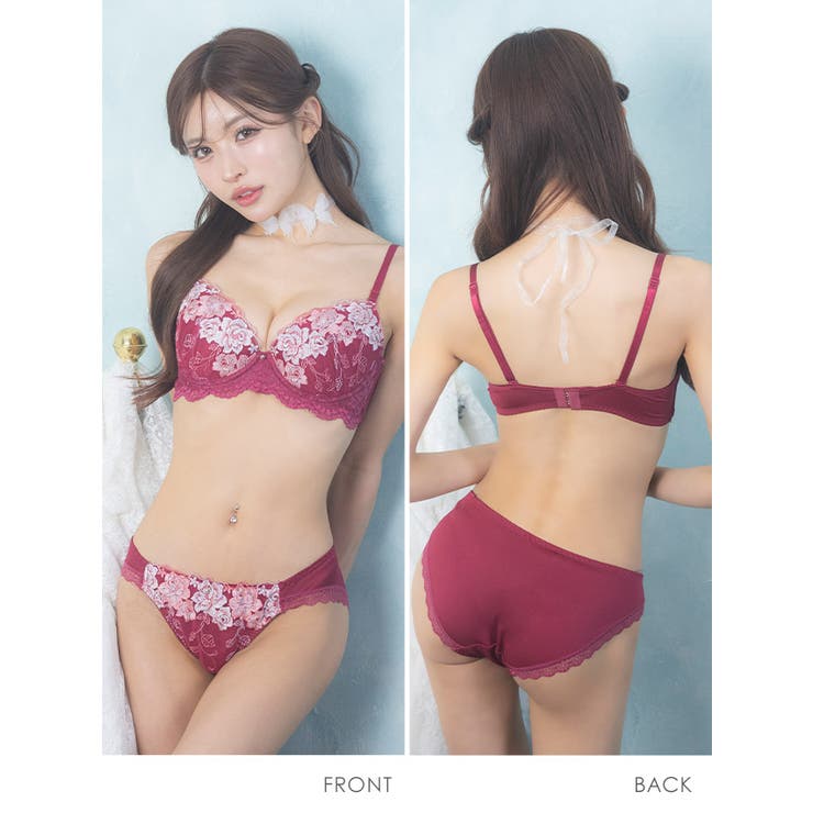 Tika ローズ刺繍モールドカップブラ＆ショーツ セット | Tika | 詳細画像7 