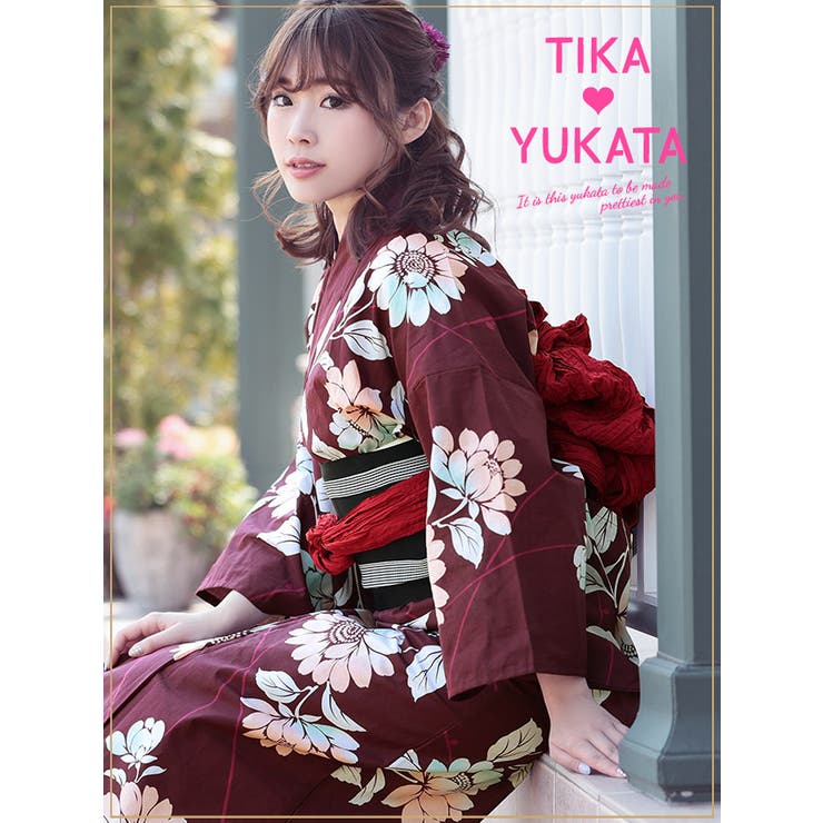 柔らか×華やかしわ兵児帯 へこ帯 浴衣小物[品番：XK000010025]｜Tika