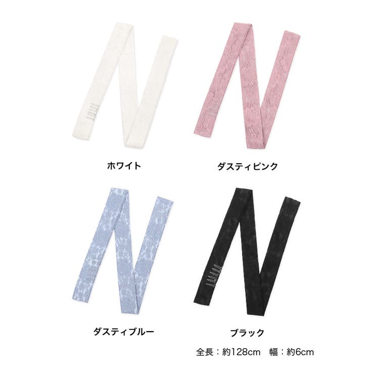フラワー総レース飾りつけ衿 重ね衿 浴衣小物[品番:XK000012796 フラワー総レース飾りつけ衿 重ね衿 浴衣小物[品番:XK000012796