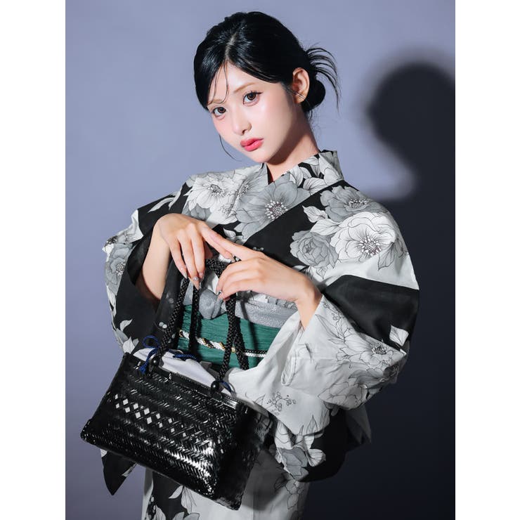 グレー | Tika 浴衣 かごバッグ | Tika