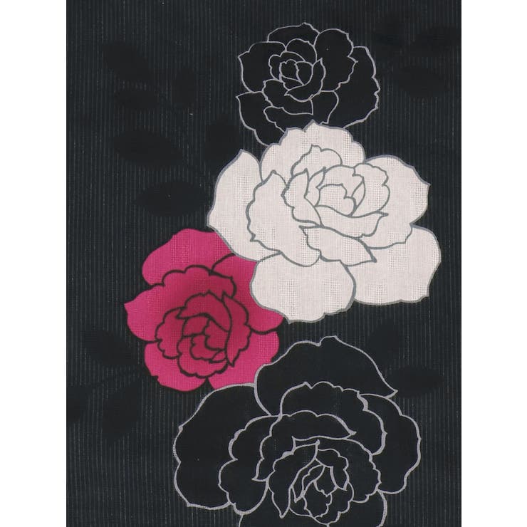 Tika 艶めく黒地に咲き誇るモダン薔薇浴衣2点セット 浴衣 | Tika | 詳細画像10 
