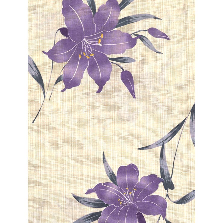 浴衣　新品☆レディース☆麻綿☆紫☆大輪花☆朝顔 楽天市場】【単品】女性用浴衣 レディース 朝顔 綿麻生地 HYL