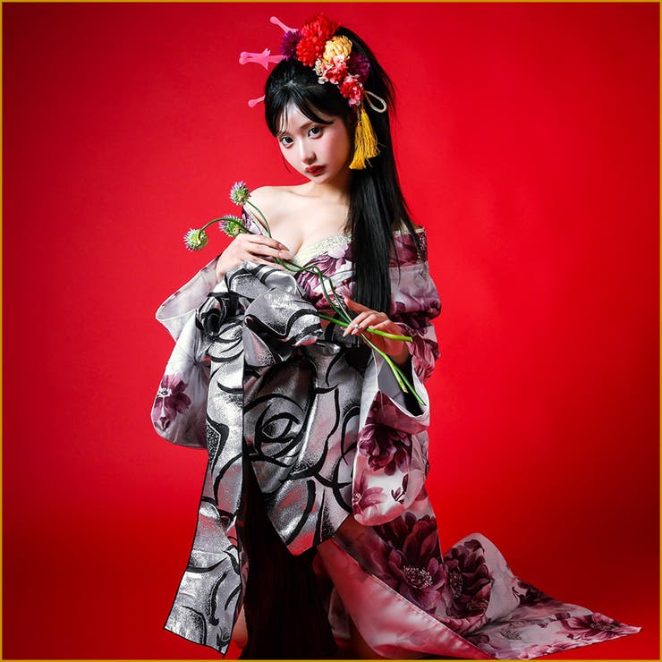 Tika 花魁浴衣 浴衣セット[品番：SUSL0005012]｜Tika（ティカ