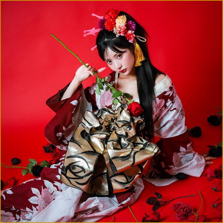 Tika 花魁浴衣 浴衣セット[品番：SUSL0005018]｜Tika（ティカ