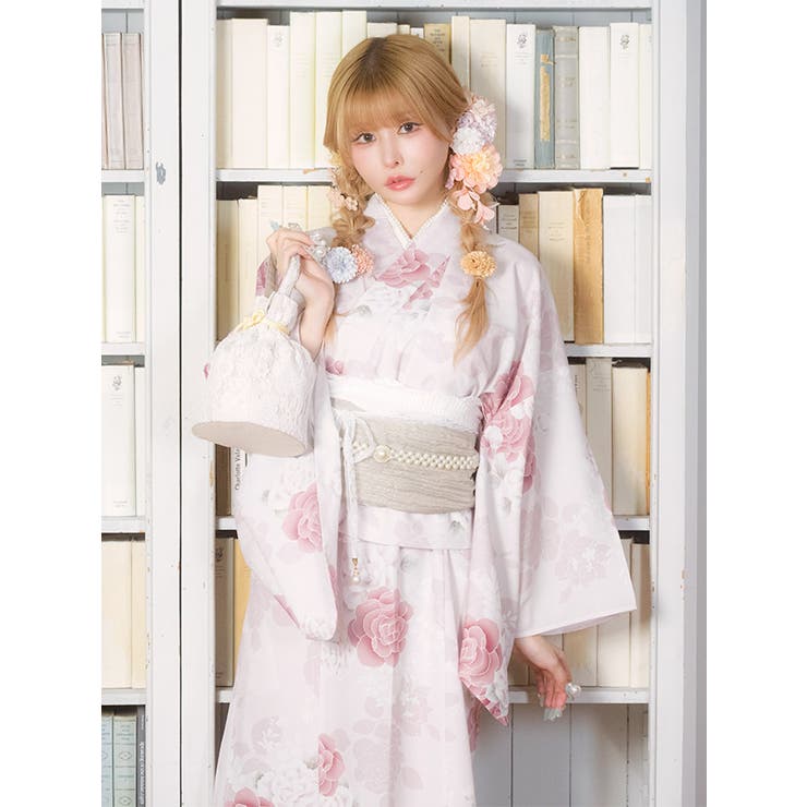 Tika 2wayワンピース薔薇柄浴衣3点セット 浴衣（羽織） | Tika | 詳細画像7 