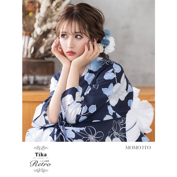 レトロ浴衣 大人かわいい 上品[品番：XK000011608]｜Tika（ティカ）のレディースファッション通販｜SHOPLIST（ショップリスト）