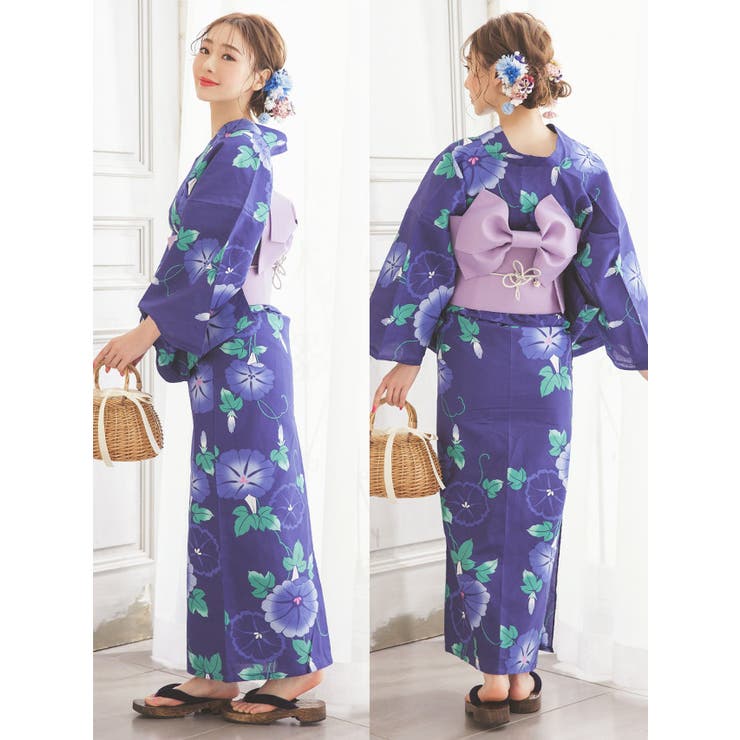 tika 浴衣 浴衣 レトロ浴衣 朝顔[品番：XK000011588]｜Tika（ティカ