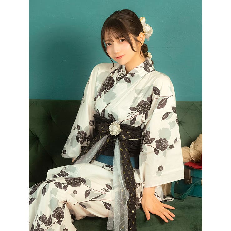 Tika 牡丹大正ロマン二部式浴衣2点セット 浴衣 | Tika | 詳細画像4 