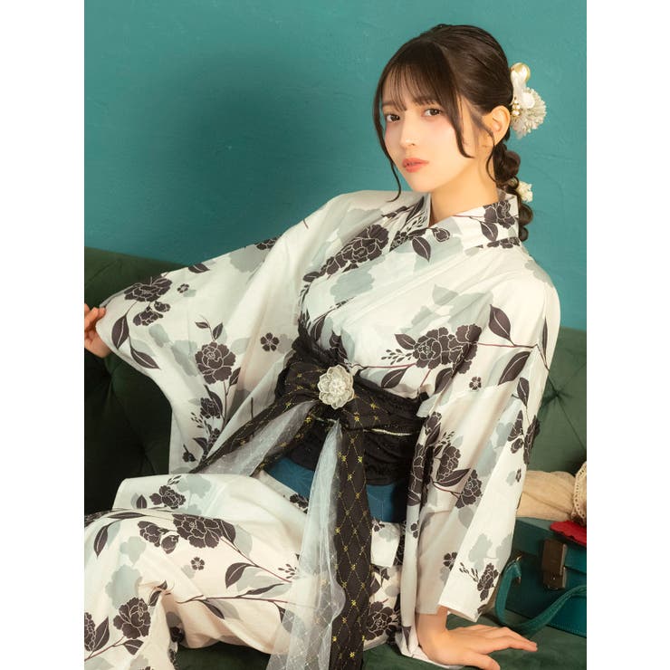 Tika 牡丹大正ロマン二部式浴衣2点セット 浴衣 | Tika | 詳細画像6 