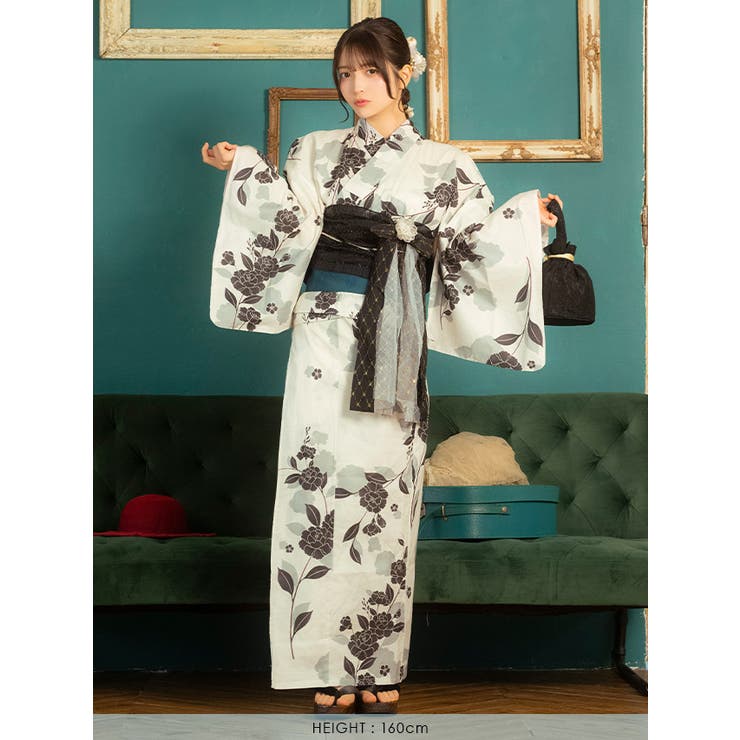 Tika 牡丹大正ロマン二部式浴衣2点セット 浴衣 | Tika | 詳細画像7 