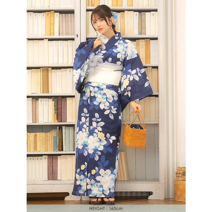 Tika ネイビー×シャクナゲレトロ浴衣2点セット 浴衣 | Tika | 詳細画像7 