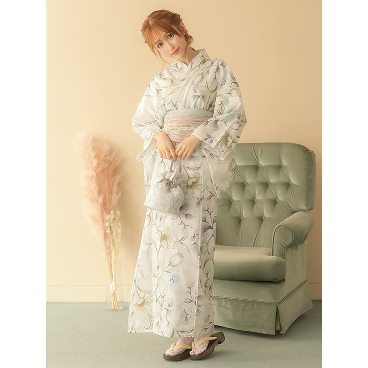 浴衣 レディース 水彩花柄浴衣 3点セット 多種水彩フラワー浴衣3点セット 浴衣セット レディース浴衣[品番