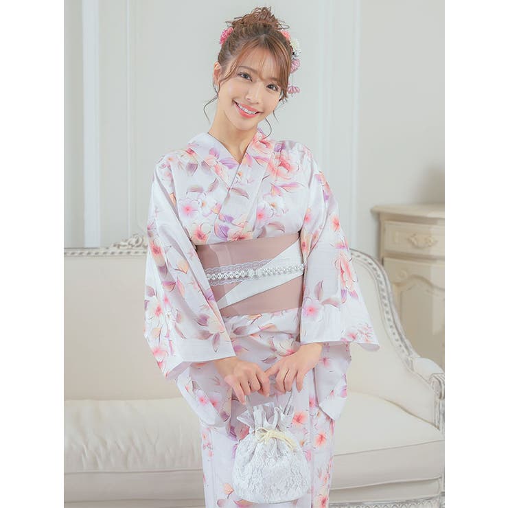 Tika フェミニンニュアンスフラワー模様浴衣2点セット 浴衣 | Tika | 詳細画像2 