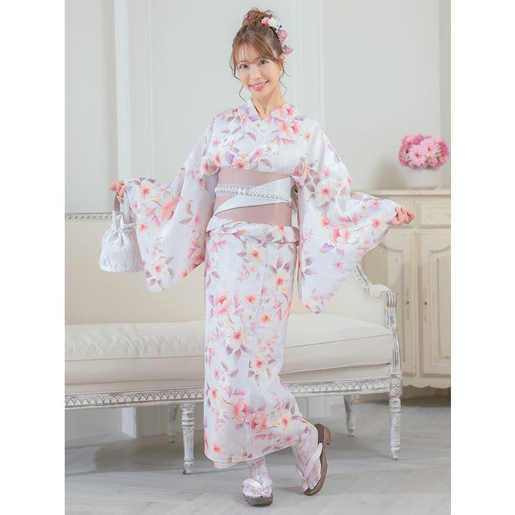 Tika フェミニンニュアンスフラワー模様浴衣2点セット 浴衣 | Tika | 詳細画像7 